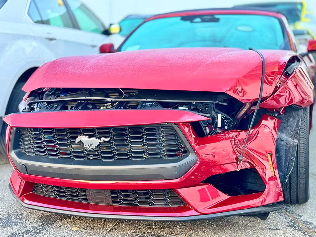 Ford Mustang — before the repair